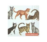 Serviette de table Cocktail 25x25 Jetable IHR Paquet de 20 - Emma Bridgewater, Chats
