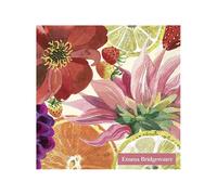 Serviette de table Cocktail 25x25 Jetable IHR Paquet de 20 - Emma Bridgewater, fruits et fleurs