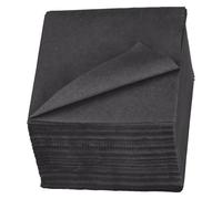 Serviette de table en ouate Tork Lunch 24 x 24 cm noir - Paquet de 200