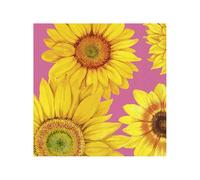 Serviette de table Lunch 33X33 Jetable IHR Paquet de 20 - Joyeux tournesol, rose