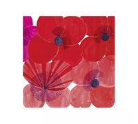 Serviette de table Lunch 33X33 Jetable IHR Paquet de 20 - Mohn rouge