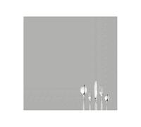 Serviette de table Lunch 33X33 Jetable IHR Paquet de 20 - Petits couverts gris
