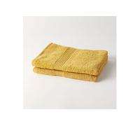 Today Lot de 2 serviettes de toilette Essential 50x90 cm 100% coton Ocre