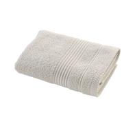 Douceur d'Intérieur, Serviette de Toilette (50 x 90 cm) Tendresse Lin, Eponge Unie 100% Coton
