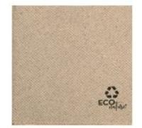 Serviette en ouate recy naturelle 20 x 20 cm micropoint 2 plis pliée en 4 2400 unités Betik 12