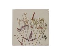 Serviette en papier blanc, lot de 20, papier recy SC, motif floral - Bloomingville, - 33x33 cm