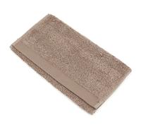 Serviette invité 30x50 cm 100% coton peigné ALBA taupe