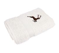 Serviette invité 30x50 cm HIRSH Beige/Marron 600 g/m2