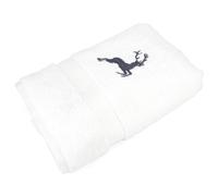 Serviette invité 30x50 cm HIRSH Blanc/Gris 600 g/m2