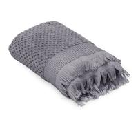 Serviette invité 30x50 cm TETHYS micro-coton gris Brume