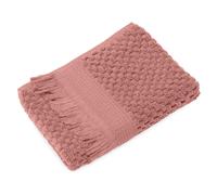Serviette invité 30x50 cm TETHYS micro-coton rose Pêche