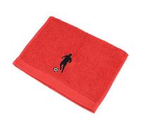 Serviette invite 33x50 cm 100% coton 550 g/m2 PURE FOOTBALL Rouge