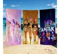 Serviette K-KPop D-Demon H-Hunters pour le camping en plein air, serviette de plage super absorbante, à séchage rapide, pour l'été 12