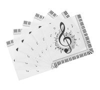 Serviette Note Musique 20pcs en Papier pour Ambiance Noël | Serviettes de Table de Fête, Décorations Papier Musicales, Usage Dessert et Mains, Lot Pratique