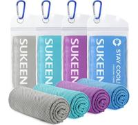 Serviette rafraîchissante (101,6 x 30,5 cm), serviette glacée, douce et respirante, en microfibre pour le yoga, le sport, la course, la gym, l'entraînement, le camping, le fitness, l'entraînement
