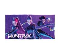 Serviette sous Licence Officielle K Pop Demon Hunters | Toucher Ultra Doux, Motif Clash mettant en scène Zoey, Mira et Rumi | Idéale pour la Maison, la Salle de Bain, la Plage et la Piscine