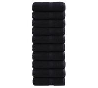 Vidaxl Serviettes D'invité De Qualité Supérieure Solund 10 Pcs Noir