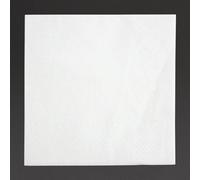 Serviettes de cocktail recyclables Fiesta blanches 24 cm (4000 pièces)