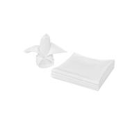 vidaXL 50 Serviettes de table Blanc 50 x 50 cm