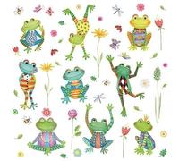 Serviettes de table - AMBIENTE - Paquet de 20 - 3 plis - 33x33cm - En papier de soie - Jetable - Motif grenouilles