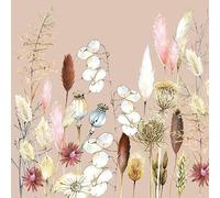 Serviettes de table - AMBIENTE - Paquet de 20 - 3 plis - 33x33cm - En papier de soie - Jetable - Motif pot-pourri