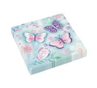 Amscan - Serviettes de table - 512712 Flutter - Multicolore - 16,5 x 16,5 cm