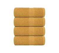 Serviettes de toilette 4 pièces FROGN Or 30 x 30 cm 100 % coton 136801
