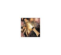 Serviettes décorées - Champagne et Artifice - lot de 20