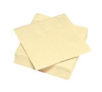 Serviettes en Ouate de Cellulose Creme - Certifié FSC - Lot de 50 2 feuilles - 33x32cm - Le Nappage