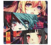 Serviettes en papier - SANTEX - MANGA - Sachet de 20 - Multicolore - 33x33cm - 3 plis
