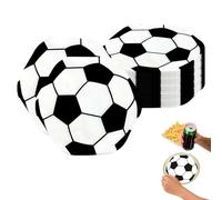 Serviettes Fête Football,20 Pièces Décoration Anniversaire | Serviettes Cocktail Thème Foot,Pour Ados Anniversaire Célébration Maison Appartement Journée Sportive Événement À Thème Soirée