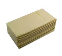 Serviettes Kanguro format 30 x 40, pliage 1/6, matériau Airlaid, finition Pocket, 1 couche, couleur crème (32 paquets de 40 serviettes)