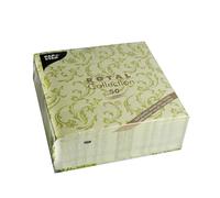 Papstar #85001 Lot de 50 Serviettes « Royal Collection » à Pliage 1/4 Vert Olive 40 x 40 cm