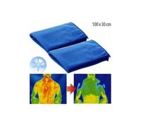 Serviettes rafraîchissantes PEARL - Lot de 2, 100x30 cm, anti-UV & lavables