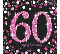 Serviettes Sparkling #60 Pink 33x33cm/16pcs.