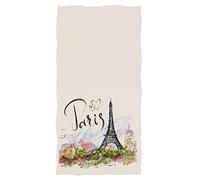 Serviettes Tour Eiffel Romantique Paris Serviette de salle de bain polyvalente ultra douce et hautement absorbante pour la décoration des mains, du visage, de la salle de sport, des sports et du spa,