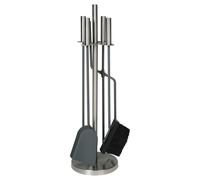 Serviteur de cheminée Lienbacher 4 pièces, acier inoxydable