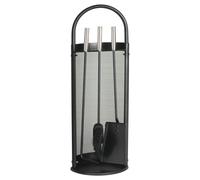 Serviteur de cheminée Lienbacher epoxy noir, 3 accessoires