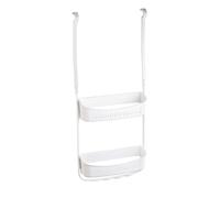 douceur d'intérieur, Serviteur de Douche 2 Paniers (31 x 11 x 69 cm) Vesper Blanc, Plastique Uni