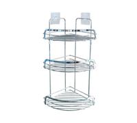 Serviteur de douche d'angle Argent 50 cm