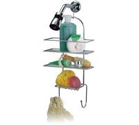 Rayen 2226 Étagère de Douche Acier Chrome Gris 25,5 x 10 x 57 cm