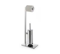 Serviteur de toilette sur pied BETA avec brosse 25x71x25,5cm-Blanche-Blanche--