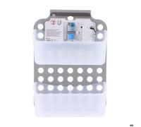 Tendance - Serviteur PP pour Paroi de Douche + 2 Paniers - Gris/transparent - Salle de Bain - Accessoire Utilitaire