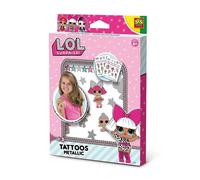 SES Creative 14192 - L.O.L. - Tatouages métallisés, sans danger pour la peau, de toutes petites surprises sous la couhche métallique, Couleurs Divers