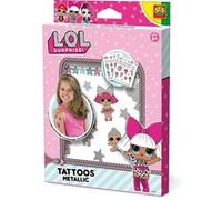 SES Creative 14192 - L.O.L. - Tatouages métallisés, sans danger pour la peau, de toutes petites surprises sous la couhche métallique, Couleurs Divers