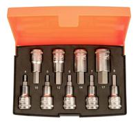 Bahco Embouts de tournevis S9HEX – 9 pièces 1/2 po hexagonales – Acier allié