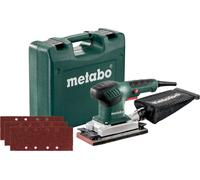 Set 1 x ponceuse Metabo, 3 x feuilles Smirghel, 1 x boîte de rangement, multicolore