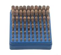 Set 100 Meules Oxyde Aluminium 1/8" pour Set 100 Meules Oxyde | Oxyde d'aluminium dur, tige 1/8", compatible Dremel, 100 pièces, métal verre pierre