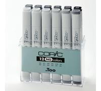 Set 12 Marqueurs Manga Copic Marker Gris Neutre