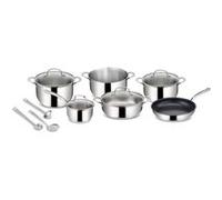 Lagostina Batterie de cuisine Evelia Acier inox 18/10 pour induction, gaz et four 13 pièces